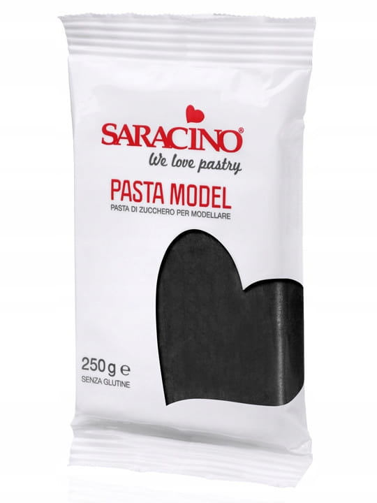 CZARNA Masa do Modelowania 250g SARACINO