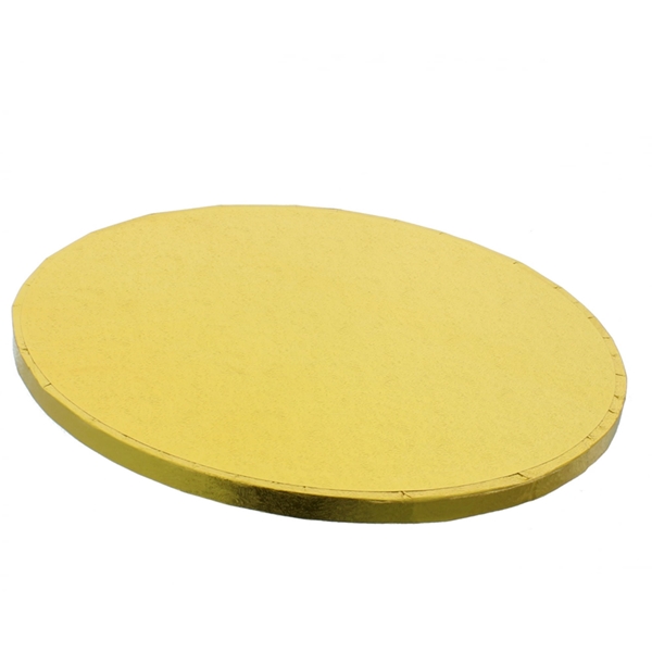 Podkład pod tort okrągły ZŁOTY GRUBY  33x1,2cm CAKE BOARD